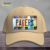 Pacers Strip Art Novelty License Plate Hat Tag Cotton / Khaki