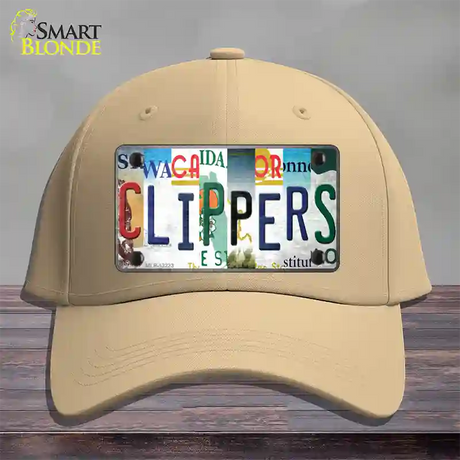 Clippers Strip Art Novelty License Plate Hat Tag Cotton / Khaki