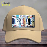 Hurricanes Strip Art Novelty License Plate Hat Tag Cotton / Khaki