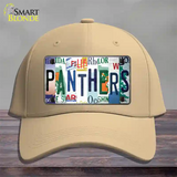 Panthers Hockey Strip Art Novelty License Plate Hat Tag Cotton / Khaki