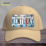 Kentucky Strip Art Novelty License Plate Hat Tag Cotton / Khaki