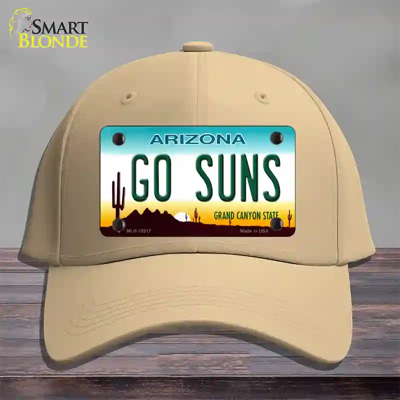 Go Suns Novelty License Plate Hat Tag Cotton / Khaki