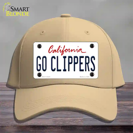 Go Clippers Novelty License Plate Hat Tag Cotton / Khaki