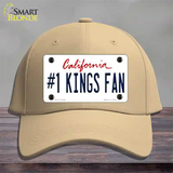 Number 1 Kings Fan Novelty License Plate Hat Tag Cotton / Khaki