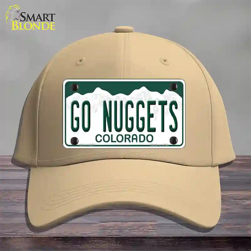 Go Nuggets Novelty License Plate Hat Tag Cotton / Khaki