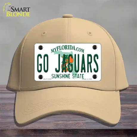 Go Jaguars Novelty License Plate Hat Tag Cotton / Khaki