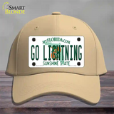 Go Lightning Novelty License Plate Hat Tag Cotton / Khaki