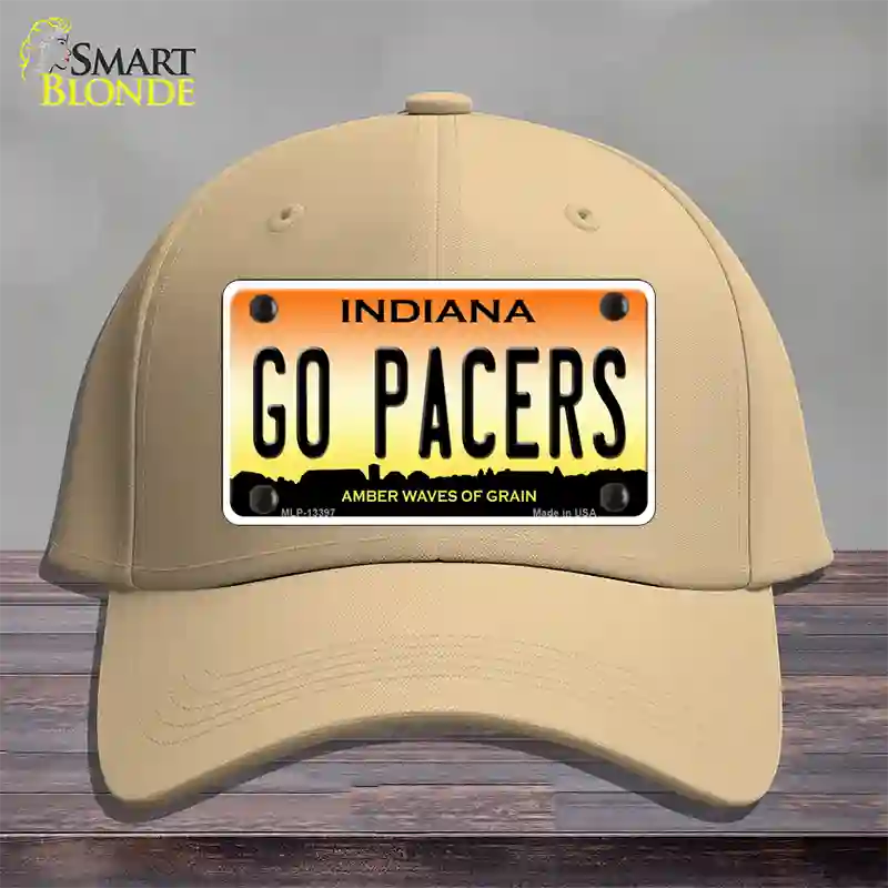 Go Pacers Novelty License Plate Hat Tag Cotton / Khaki