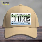 Go Tigers Novelty License Plate Hat Tag Cotton / Khaki