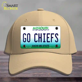 Go Chiefs Novelty License Plate Hat Tag Cotton / Khaki