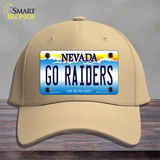 Go Raiders Nevada Novelty License Plate Hat Tag Cotton / Khaki