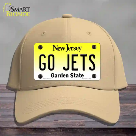 Go Jets Novelty License Plate Hat Tag Cotton / Khaki