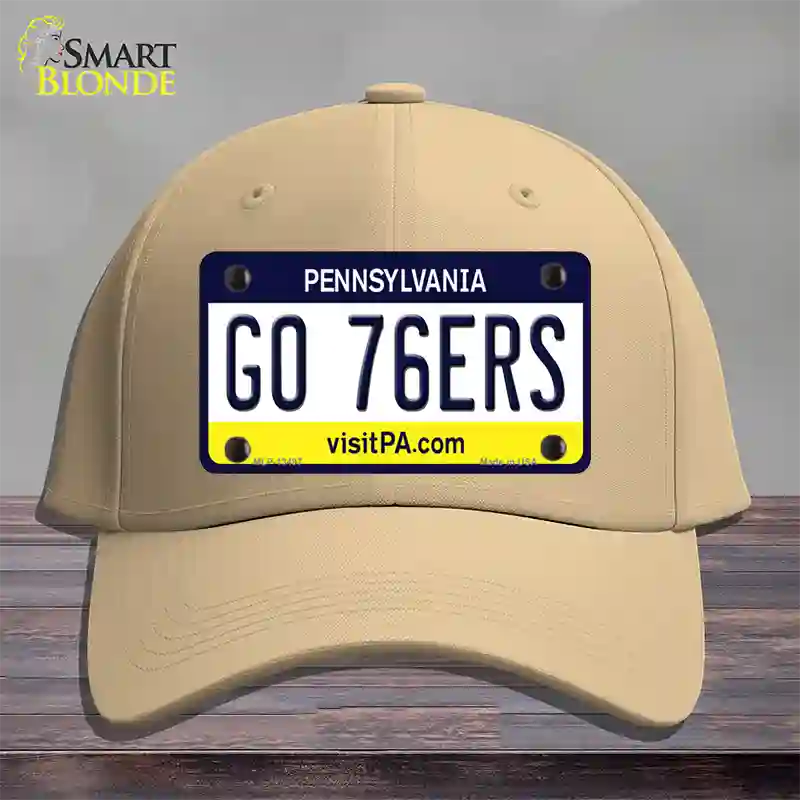 Go 76ers Novelty License Plate Hat Tag Cotton / Khaki