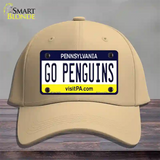 Go Penguins Novelty License Plate Hat Tag Cotton / Khaki