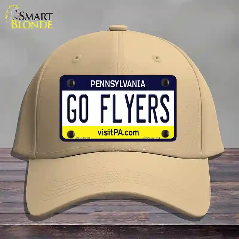 Go Flyers Novelty License Plate Hat Tag Cotton / Khaki