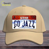 Go Jazz Novelty License Plate Hat Tag Cotton / Khaki