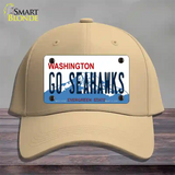 Go Seahawks Novelty License Plate Hat Tag Cotton / Khaki