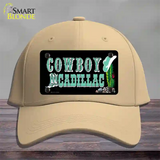 Cowboy Cadillac Novelty License Plate Hat Cotton / Khaki