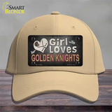 This Girl Loves Her Golden Knights Novelty License Plate Hat Tag Cotton / Khaki