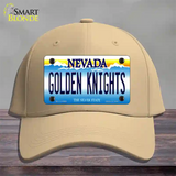 Golden Knights Novelty License Plate Hat Tag Cotton / Khaki