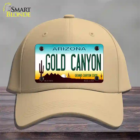 Gold Canyon Arizona Novelty License Plate Hat Tag Cotton / Khaki