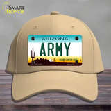 Army Arizona Novelty License Plate Hat Tag Cotton / Khaki