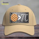 Pie Greater Than Pi Novelty License Plate Hat Tag Cotton / Khaki