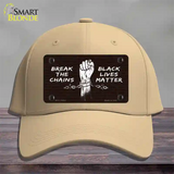 Break The Chains BLM Novelty License Plate Hat Tag Cotton / Khaki