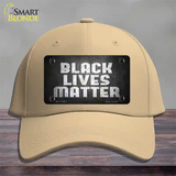 Black Lives Matter Faded Novelty License Plate Hat Tag Cotton / Khaki