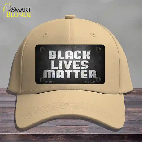 Black Lives Matter Faded Novelty License Plate Hat Tag Cotton / Khaki