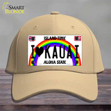 I Heart Kauai Novelty License Plate Hat Tag Cotton / Khaki