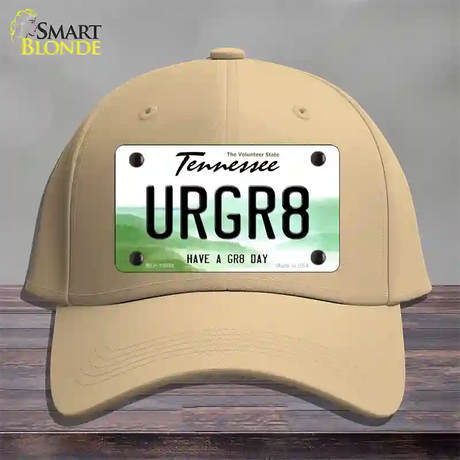 URGR8 Novelty License Plate Hat Tag Cotton / Khaki