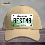 Best Mate Novelty License Plate Hat Tag Cotton / Khaki