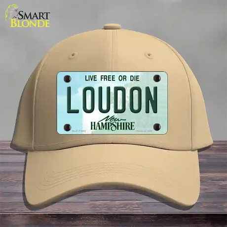 Loudon New Hampshire Novelty License Plate Hat Tag Cotton / Khaki