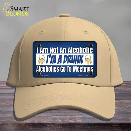 Im A Drunk Novelty License Plate Hat Tag Cotton / Khaki