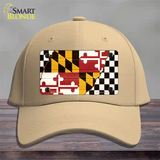 Maryland Racing Flag Novelty License Plate Hat Tag Cotton / Khaki