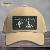 Makin My Family Novelty License Plate Hat Tag Cotton / Khaki