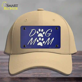 Dog Mom Novelty License Plate Hat Tag Cotton / Khaki