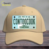 Contoocook New Hampshire Novelty License Plate Hat Tag Cotton / Khaki