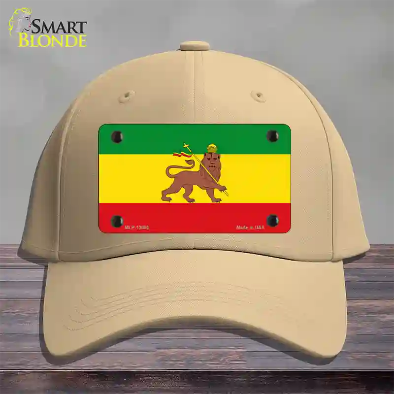 Ethiopia Flag Novelty License Plate Hat Tag Cotton / Khaki