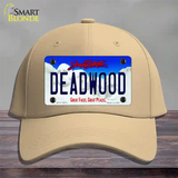 Deadwood South Dakota Novelty License Plate Hat Tag Cotton / Khaki