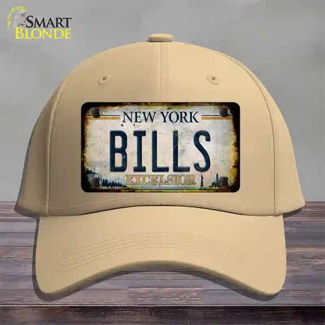 Bills Excelsior New York Rusty Novelty License Plate Hat Tag Cotton / Khaki