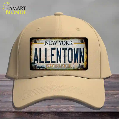 Allentown Excelsior New York Rusty Novelty License Plate Hat Tag Cotton / Khaki