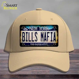 Bills Mafia Novelty License Plate Hat Tag Cotton / Khaki