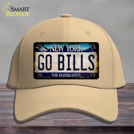 Go Bills New York Rusty Novelty License Plate Hat Tag Cotton / Khaki