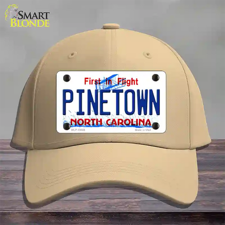 Pinetown North Carolina Novelty License Plate Hat Tag Cotton / Khaki