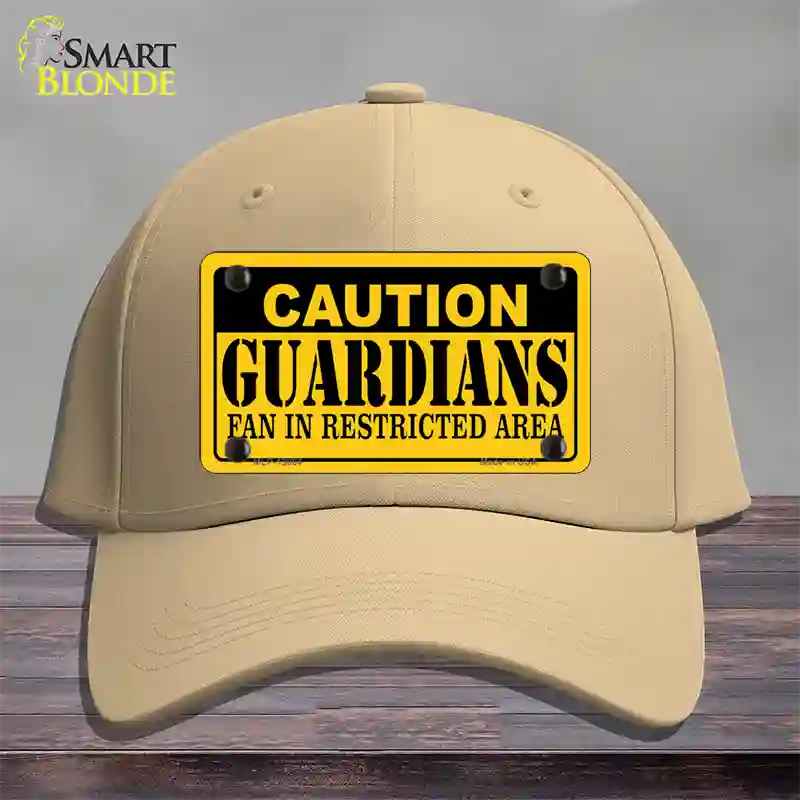 Caution Guardians Novelty License Plate Hat Tag Cotton / Khaki