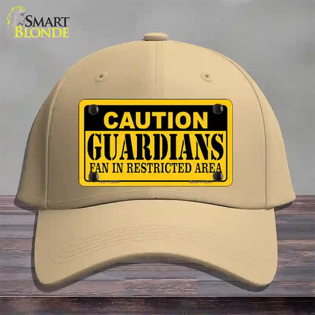 Caution Guardians Novelty License Plate Hat Tag Cotton / Khaki