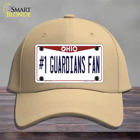 Number 1 Guardians Fan Ohio Novelty License Plate Hat Tag Cotton / Khaki