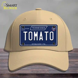 Tomato Tennessee Blue Novelty License Plate Hat Tag Cotton / Khaki